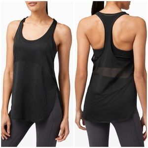 Lululemon Twist Around 2 in 1 Tank Luxtreme in Black W1CFXS Built in Bra 6